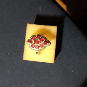 Ruby/diamond ring